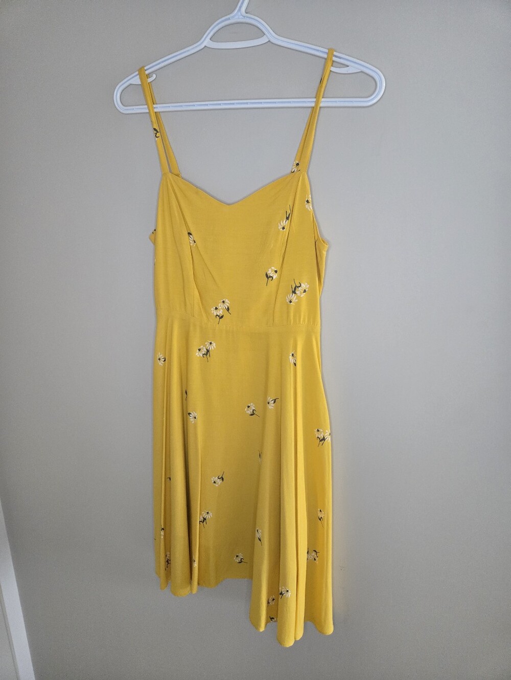 Old Navy Yellow Floral Cami Spaghetti-Strap Mini Dress (New)